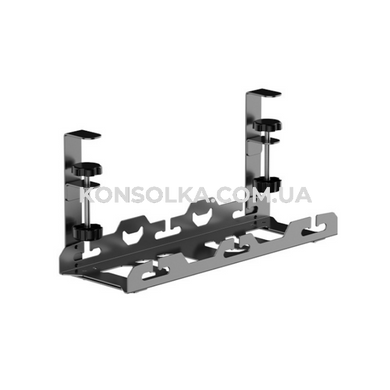 Кабель-менеджмент для проводів з фіксаторами KONSOLKA С40 см (Чорна)