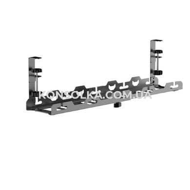 Кабель-менеджмент для проводів з фіксаторами KONSOLKA С40-74 см (Чорна)