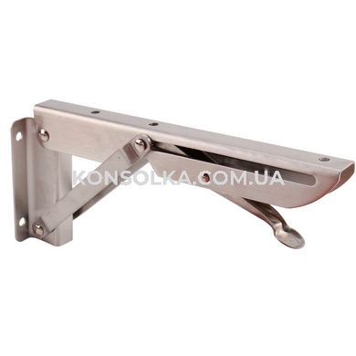Відкидний механізм KONSOLKA C40 см (Срібна) - кронштейн, консоль для відкидного стола, полиці (Компл. 2 шт)